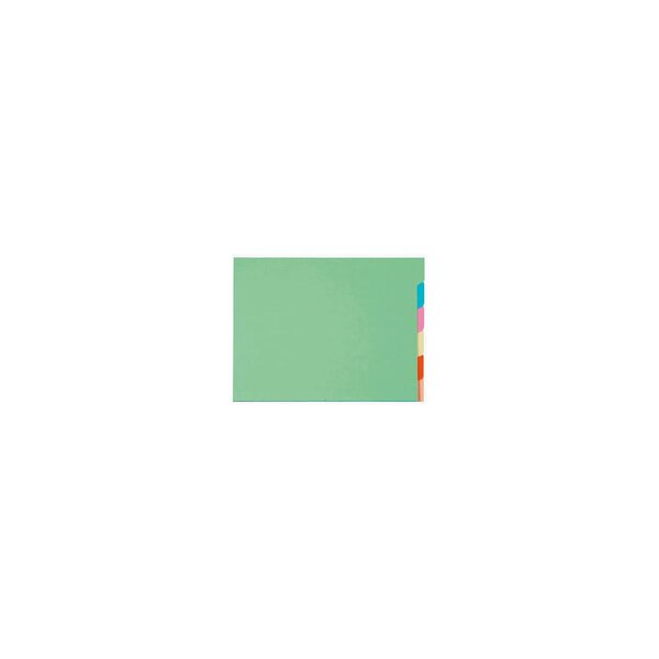 Paquet De 10x6 Chemises Compartiments A Onglets Pour Armoire Super 210 - 24x32cm - Couleurs Assorties - Exacompta