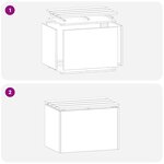 vidaXL Banc de jardin Argent 60 x 40 x 43 cm Acier galvanisé