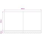 vidaXL Toile de rechange pour store banne 4x2 m