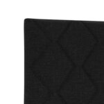 vidaXL Tête de lit Noir tissu