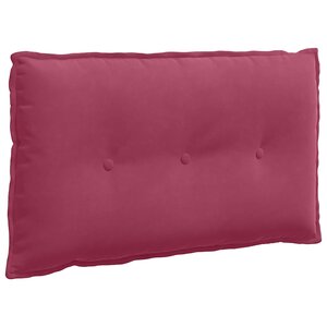 vidaXL Coussin de Dos Bordeaux 80 x 50 cm Tissu en velours côtelé