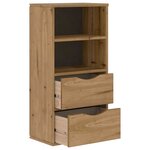 vidaXL Armoire latérale avec tiroirs ODDA 40x24x79 cm bois massif pin