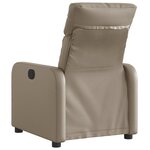 vidaXL Fauteuil inclinable électrique Cappuccino Similicuir