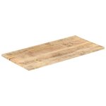 vidaXL Dessus de table bois de manguier solide 25-27 mm 100x60 cm