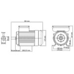 vidaXL Moteur monophasé Aluminium 2 2kW/3 CH 2 pôles 2800 tr/min