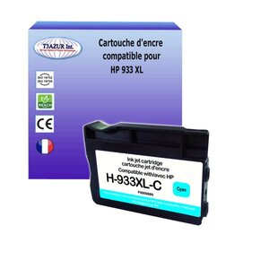 Cartouche compatible avec HP  OfficeJet 7110 Wide Format ePrinter remplace HP 933XL Cyan - T3AZUR
