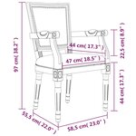 vidaXL Chaise à manger lin