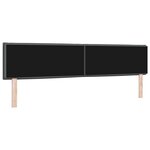 vidaXL Tête de lit LED avec des lumières à LED Gris foncé 200 cm tissu