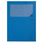 Paquet De 100 Chemises À Fenetre Forever - 22x31cm - Bleu Vif - X 4 - Exacompta