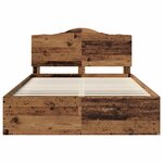 vidaXL Cadre de lit Bois ancien 140 x 200 cm Pin massif