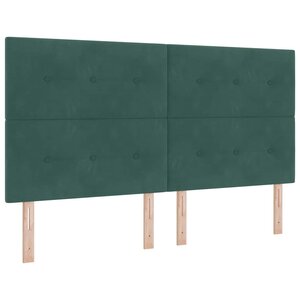 vidaXL Tête de lit Vert foncé 180 cm Velours