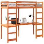 vidaXL Cadre de lit superposé sans matelas 90x190cm bois de pin massif