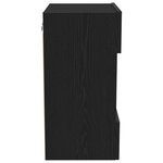 Meuble TV LED vidaXL 2 Pièces Chêne Noir 40x30x60 5 cm Bois d'ingénierie