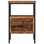 vidaXL Tables de chevet 2 Pièces vieux bois 34x36x50 cm bois d'ingénierie