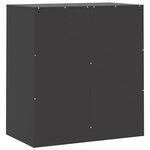 vidaXL Buffet noir 67x39x73 cm acier