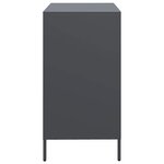 vidaXL Buffet anthracite 68x39x73 5 cm acier laminé à froid