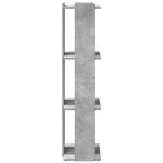 vidaXL Bibliothèque à 3 niveaux gris béton 60x30x120cm bois ingénierie