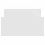 vidaXL Cadre de lit sans matelas blanc 90x200 cm bois d'ingénierie