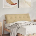 vidaXL Coussin de Dos Vert gris 140 x 50 cm Tissu en velours côtelé