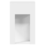 vidaXL Support de tour d'ordinateur avec tiroir blanc 30x44x74 cm