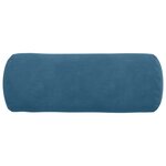 vidaXL Coussins d'accent 2 Pièces Bleu Ø 15 x 40 cm