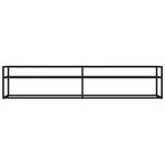vidaXL Meuble TV noir 200x40x40 5 cm verre trempé