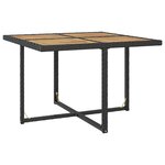 vidaXL Ensemble à manger d'extérieur 9 Pièces résine tressée et acacia