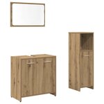 vidaXL Ensemble de meubles salle de bain 3 Pièces bois d'ingénierie