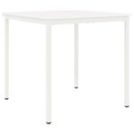 vidaXL Table de bar Blanc 110 x 55 x 105 cm Bois de pin massif