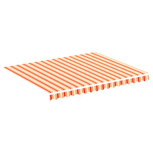 vidaXL Tissu de remplacement pour auvent Jaune et orange 3x2 5 m