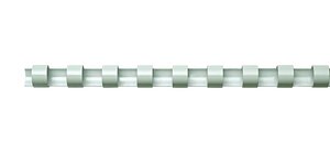 baguettes de reliure plastiques, rondes, 14 mm, blanc Pack de 25 FELLOWES