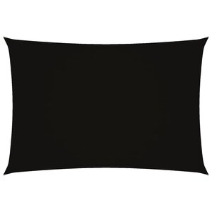 vidaXL Voile de parasol tissu oxford rectangulaire 3x5 m noir