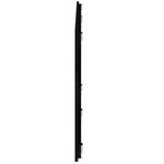 vidaXL Tête de lit murale Noir 159 5x3x60 cm Bois massif de pin