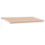 vidaXL Auvent Rétractable Bleu Marine 400x200 cm