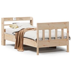 vidaXL Cadre de lit sans matelas 90x190 cm bois de pin massif