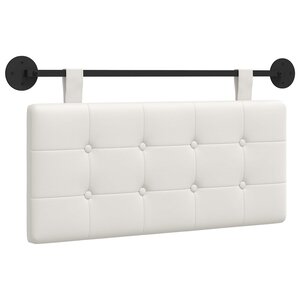 vidaXL Tête de lit suspendue Blanc Simili cuir
