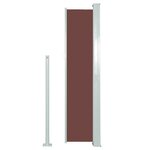 vidaXL Auvent latéral rétractable de patio 140x300 cm Marron