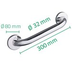 RIDDER Barre d'appui de sécurité 30 cm Inox Chromé A00130001