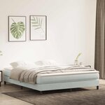 vidaXL Sommier à lattes de lit sans matelas 180x210 cm velours