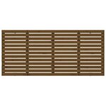 vidaXL Tête de lit murale Marron miel 156x3x91 5 cm Bois massif de pin