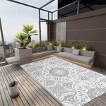 vidaXL Tapis d'extérieur ARAKIL Gris clair 190x290 cm PP