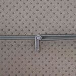 vidaXL Coussin de repose-pieds Uni Gris 42 x 18 x 13 cm