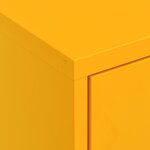 vidaXL Armoire de rangement Jaune moutarde 80x35x101 5 cm Acier