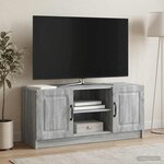 vidaXL Meuble TV Sonoma gris 102 x 34 5 x 47 cm Bois d'ingénierie