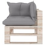Vidaxl canapé palette à 2 places de jardin avec coussins bois de pin