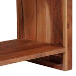 vidaXL Bibliothèque Marron  Noir 50 x 30 x 40 cm Bois d'Acacia Massif