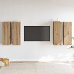vidaXL Ensemble meuble TV 4 Pièces chêne artisanal 30 5 x 30 x 90 cm