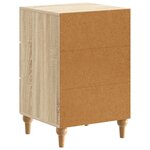 vidaXL Cabinet de chevet avec tiroir Chêne Sonoma 43 x 41 x 66 5 cm