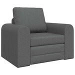 vidaXL Canapé-Lit Gris foncé 98 x 71 x 83 cm tissu