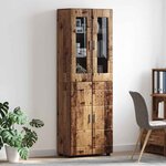vidaXL Haut Armoire avec étagère FLORIN Bois ancien 60 x 35 x 182 cm